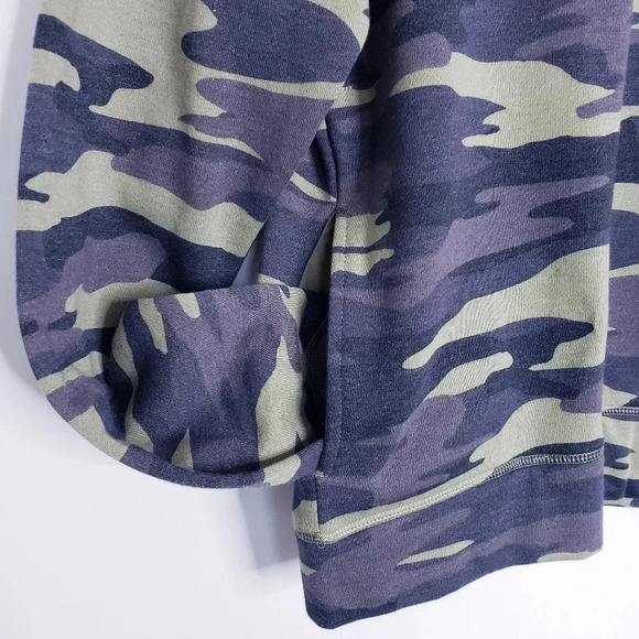 Socialite Jacket Hoodie Camo Green Multi-Color Pullover Fleece Lined Long Sleeve - Picture 9 of 13